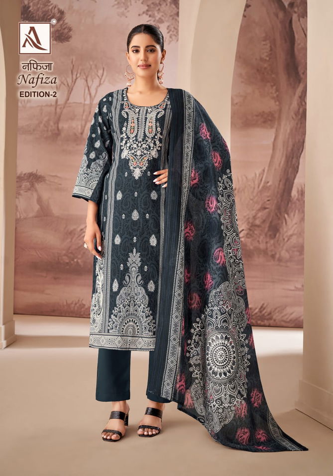 Nafiza 2 By Alok Suit Cambric Cotton Pakistani Print Dress Material Wholesale Shop In Surat